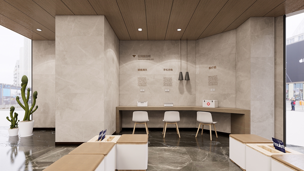 九江银行设计  银行空间设计