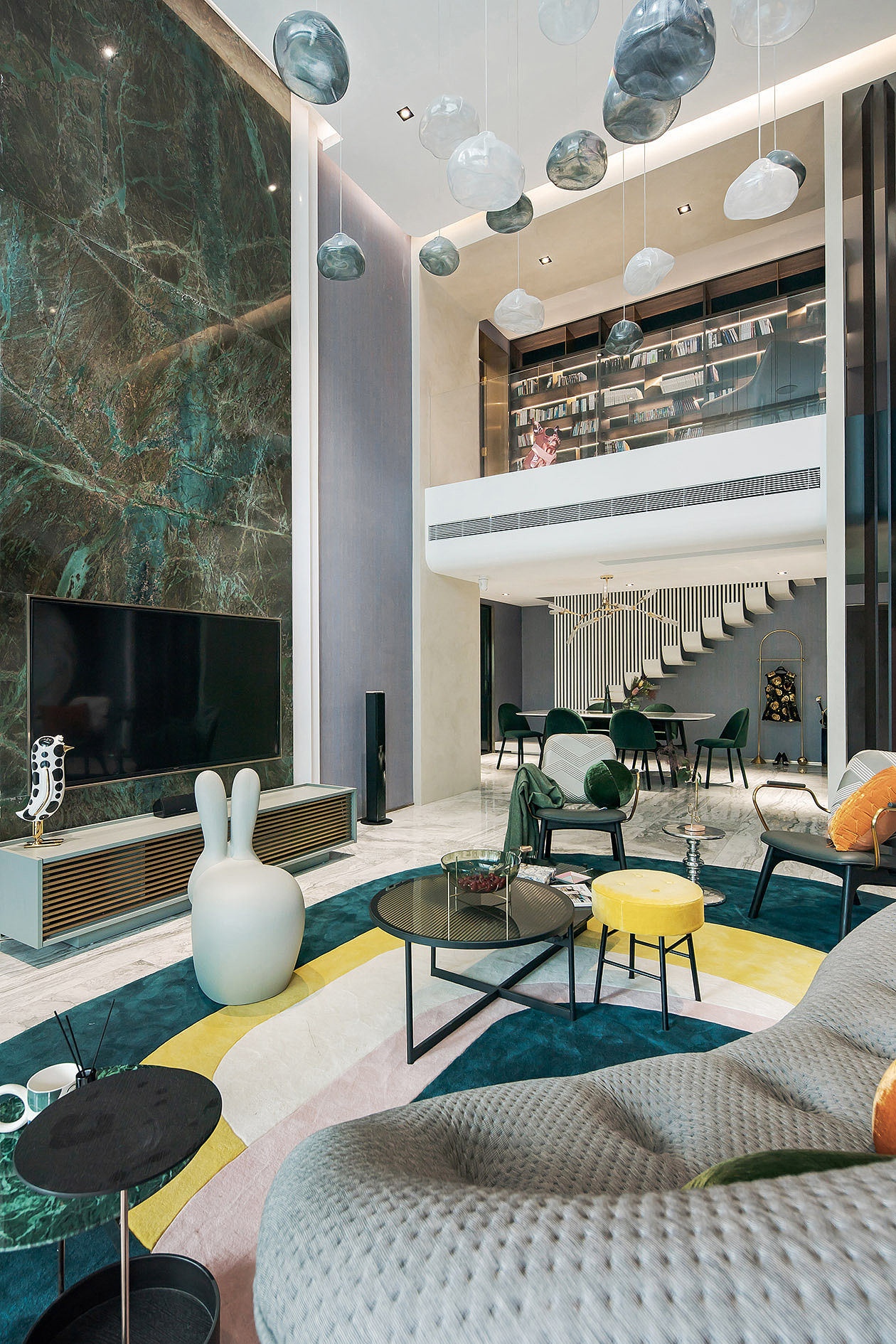 300㎡顶级复式,摩登而高贵的ARTDECO风,超个性