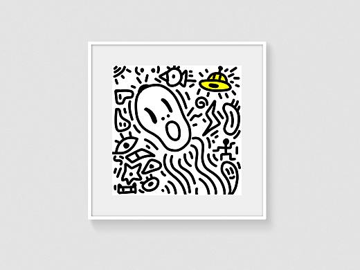 涂鸦-那些名画（个人主页-ZNTQzNDQwNjA=） - 艺术插画 - 站酷设计师乐的涂鸦原创素材 - 站酷ZCOOL