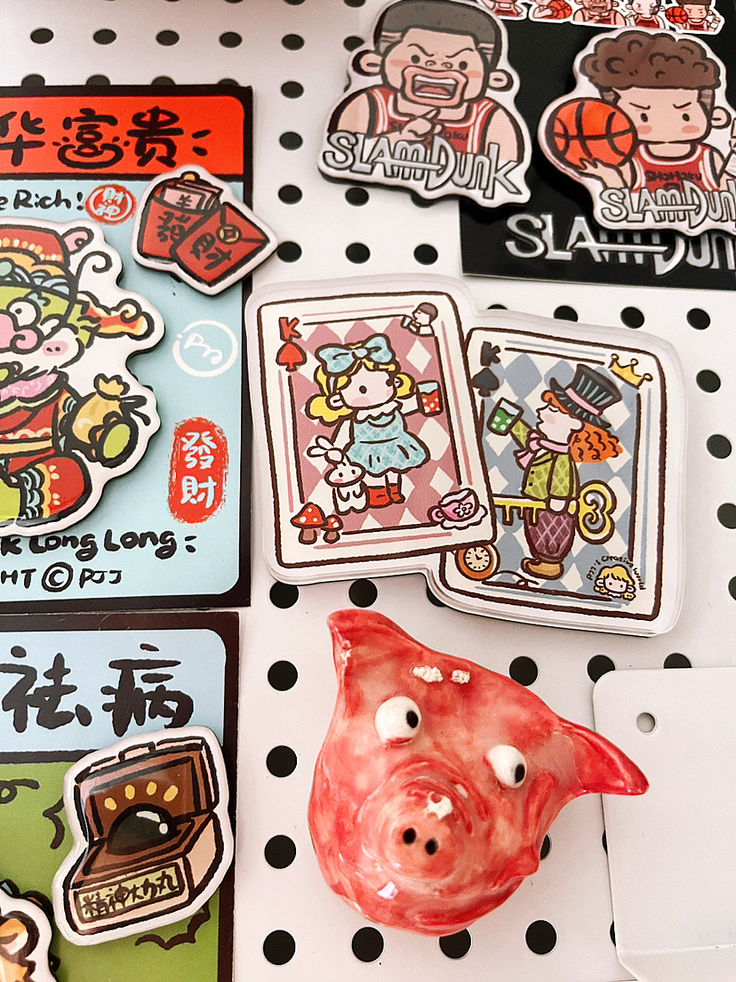 哦莫!收到了喜茶寄来的和喜茶联名的冰箱贴