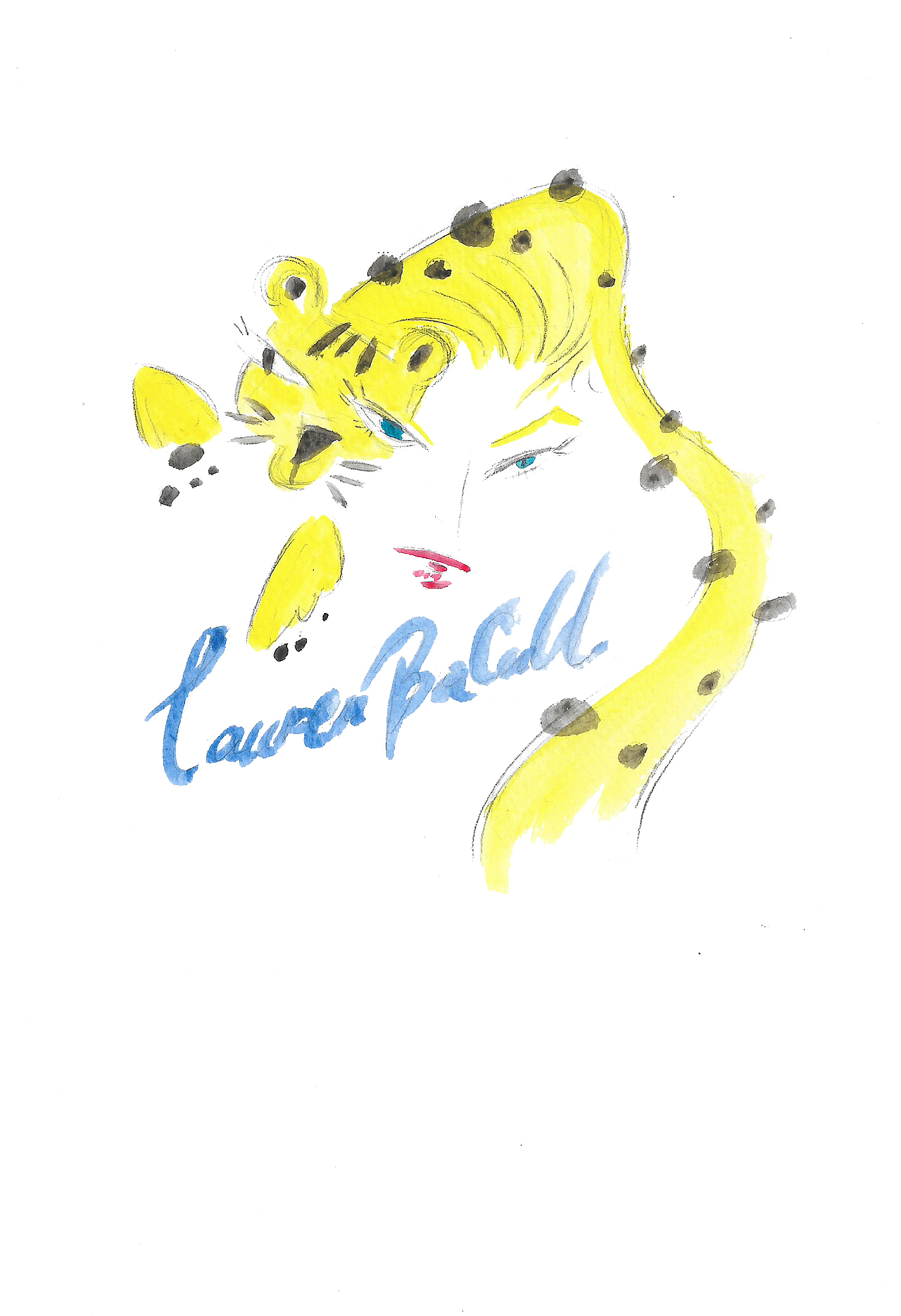 劳伦白考尔 电影史上最有魅力的女明星之一。猫科动物一样的女人,还是只大猫~