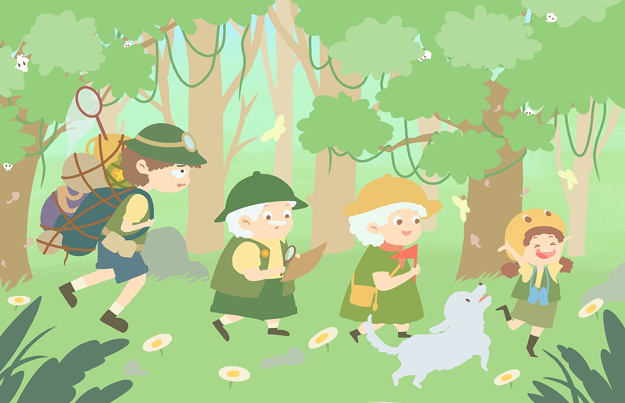 我们一起去探险吧！（图ZMzEzNzA5MTY4） - 儿童插画 - 站酷设计师洞洞幺li原创素材 - 站酷ZCOOL