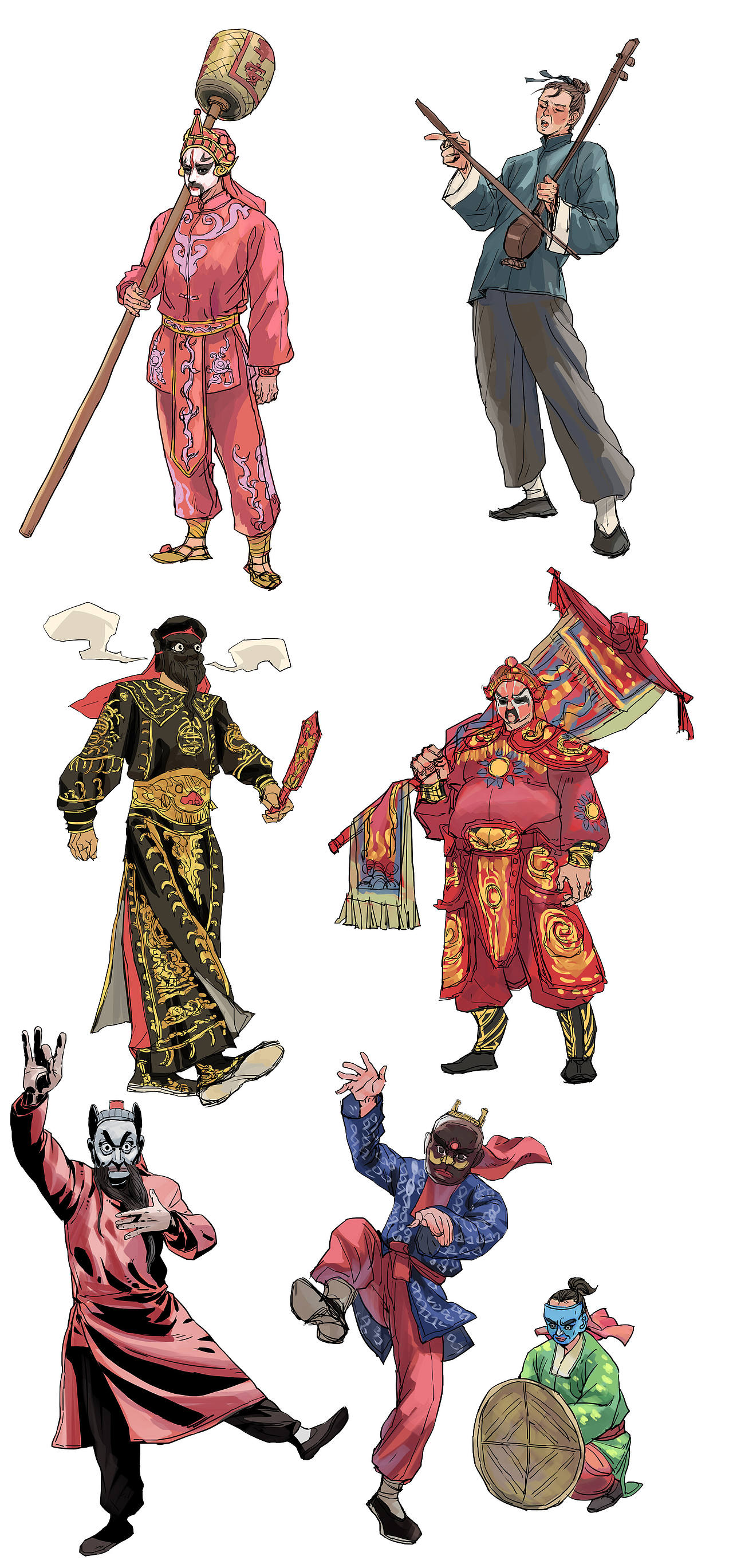 2021年总结.其一 民风民俗(图ZMjg2NjE4OTI0) - 创作习作 - 站酷设计师糊涂散人原创素材 - 站酷ZCOOL