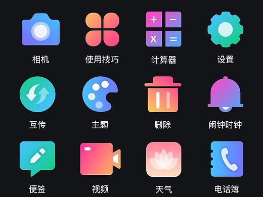 扁平化图标