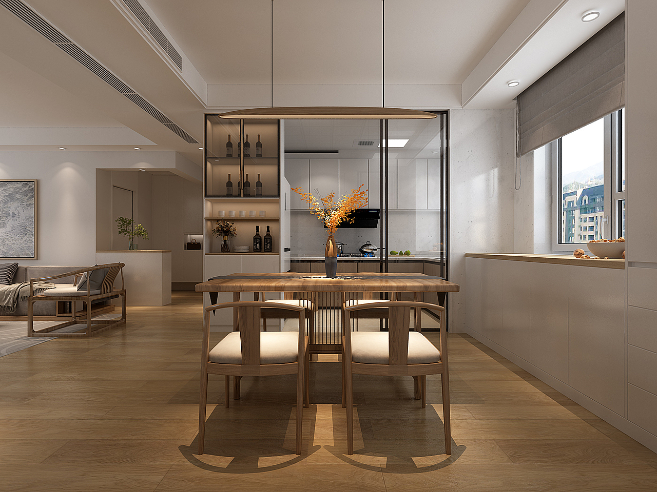 济南市中区公园九里160平原木宜居风格装修案例（图ZMjc1MzI4MzM2） - 家装设计 - 站酷设计师万泰谢佳乐1997原创素材 - 站酷ZCOOL