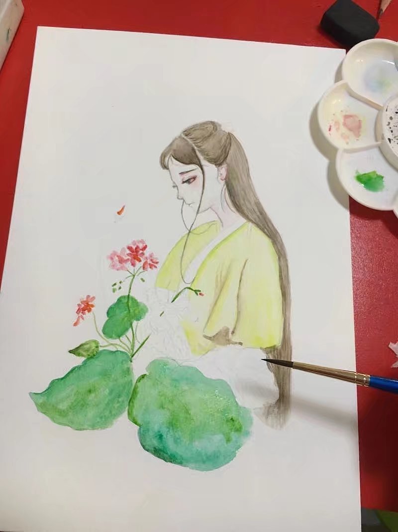 素描与水彩（临摹）（图ZOTAyMjkwNzY=） - 像素画 - 站酷设计师疯狂的猪原创素材 - 站酷ZCOOL