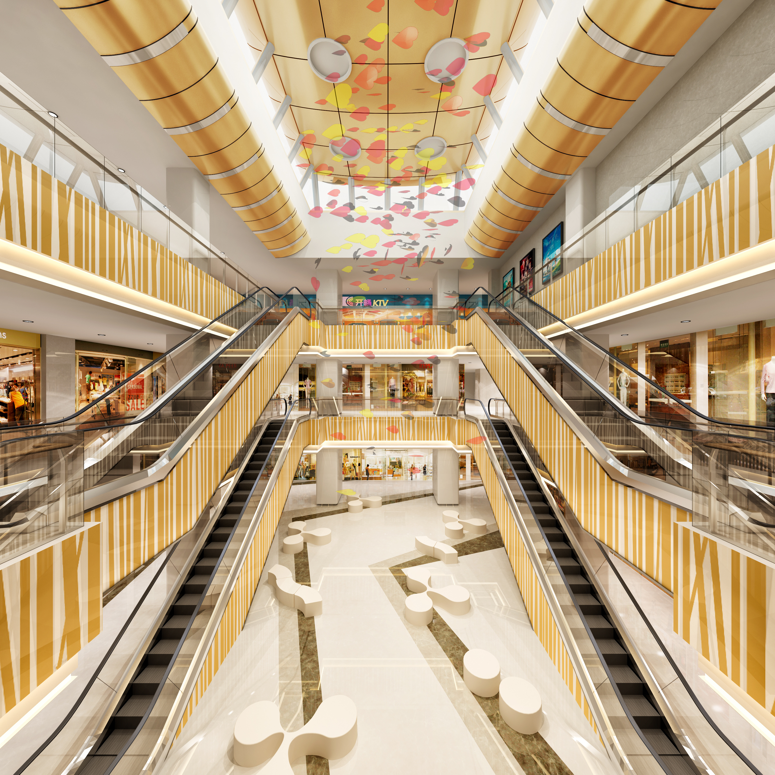购物商场大厅设计 – 设计本装修效果图