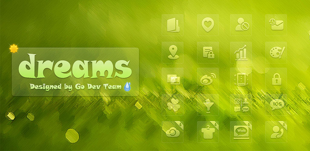 GO短信《Dreams》主题（图ZNzEwNjAzNg==） - 主题/皮肤 - 站酷设计师saytwo原创素材 - 站酷ZCOOL