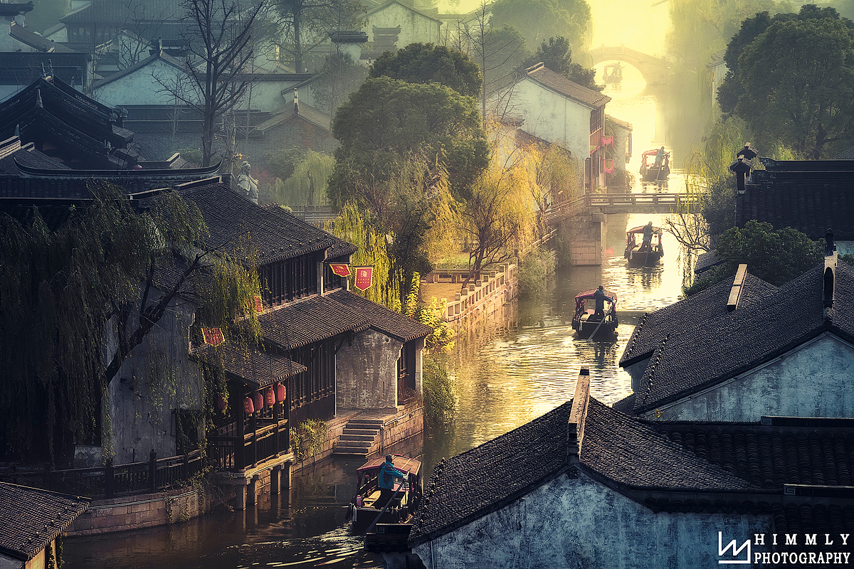 金色水乡（图ZNjU3NTQ2MTY=） - 风光摄影 - 站酷设计师himmly原创素材 - 站酷ZCOOL