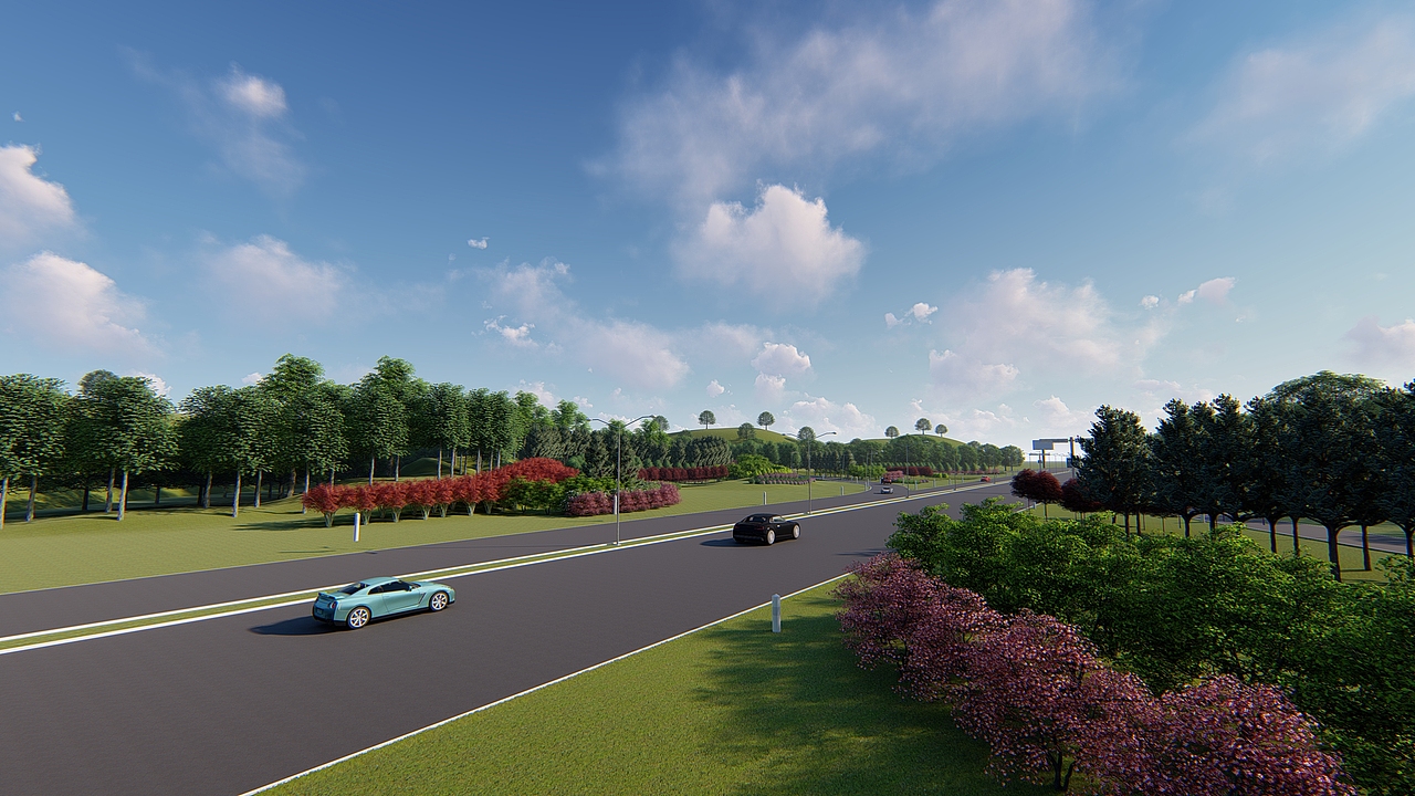 堡石图互通立交平面图