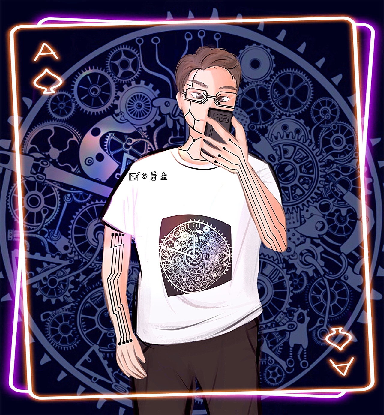 机械插画（图ZMjQxNDI4ODM2） - 艺术插画 - 站酷设计师i后生原创素材 - 站酷ZCOOL
