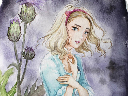 英劇《名姝》的法國(guó)姑娘和主角露西（個(gè)人主頁(yè)-ZMjkxNjQxNDg=） - 藝術(shù)插畫 - 站酷設(shè)計(jì)師宛青是我原創(chuàng)素材 - 站酷ZCOOL