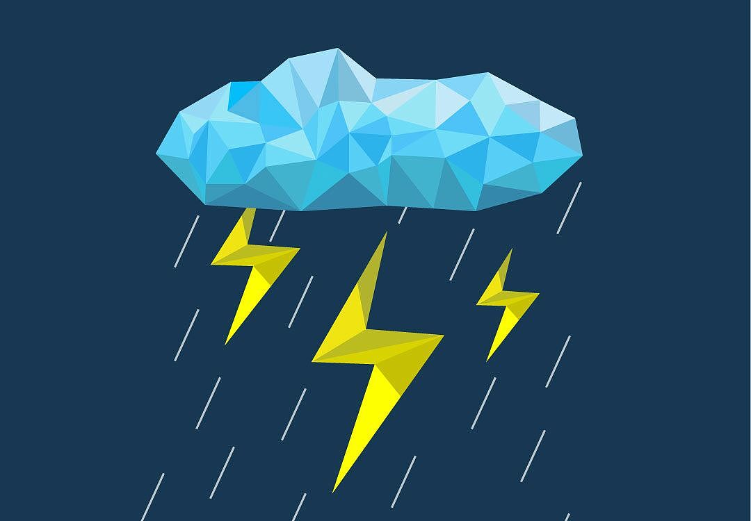 低多边形——雷暴雨