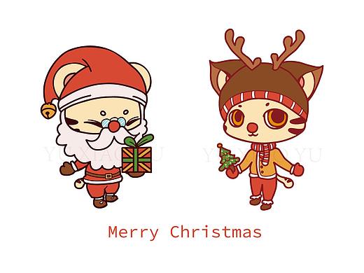 雨小雨祝大家圣誕節(jié)快樂哦（個(gè)人主頁-ZNDE4MTUzNDg=） - 商業(yè)插畫 - 站酷設(shè)計(jì)師九浪插畫雨小雨原創(chuàng)素材 - 站酷ZCOOL