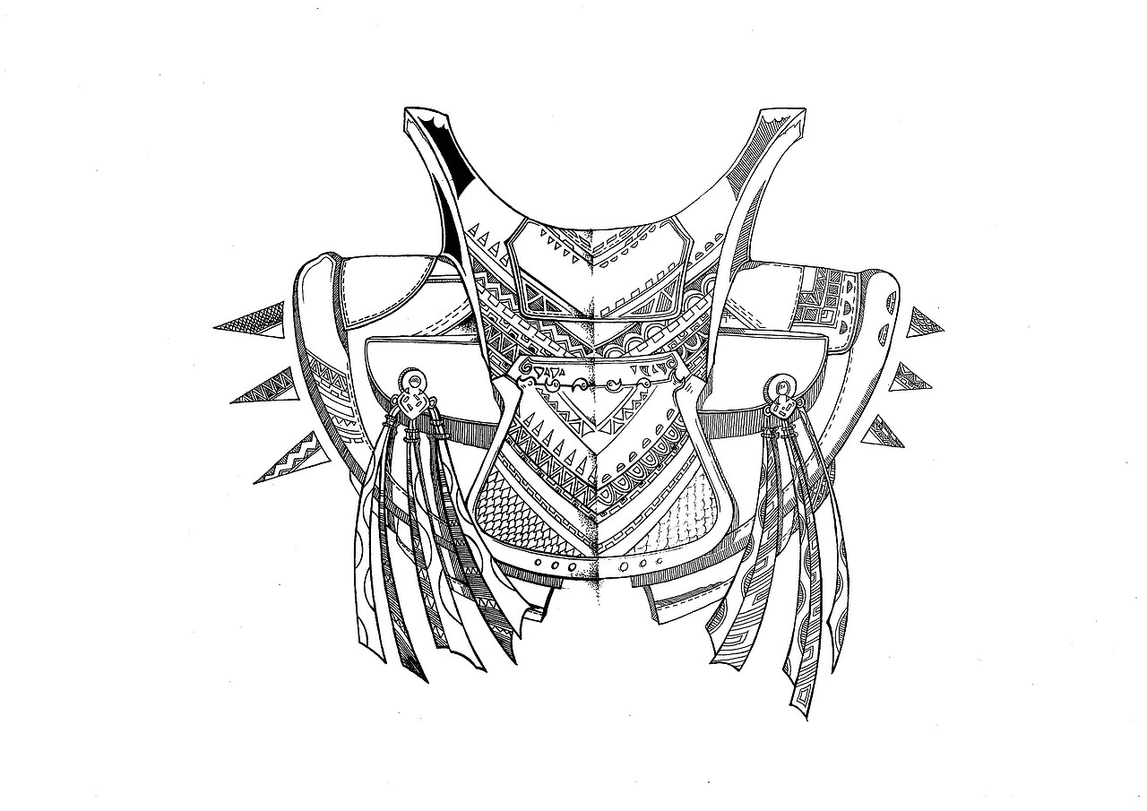 "安革“马鞍主题图形设计
