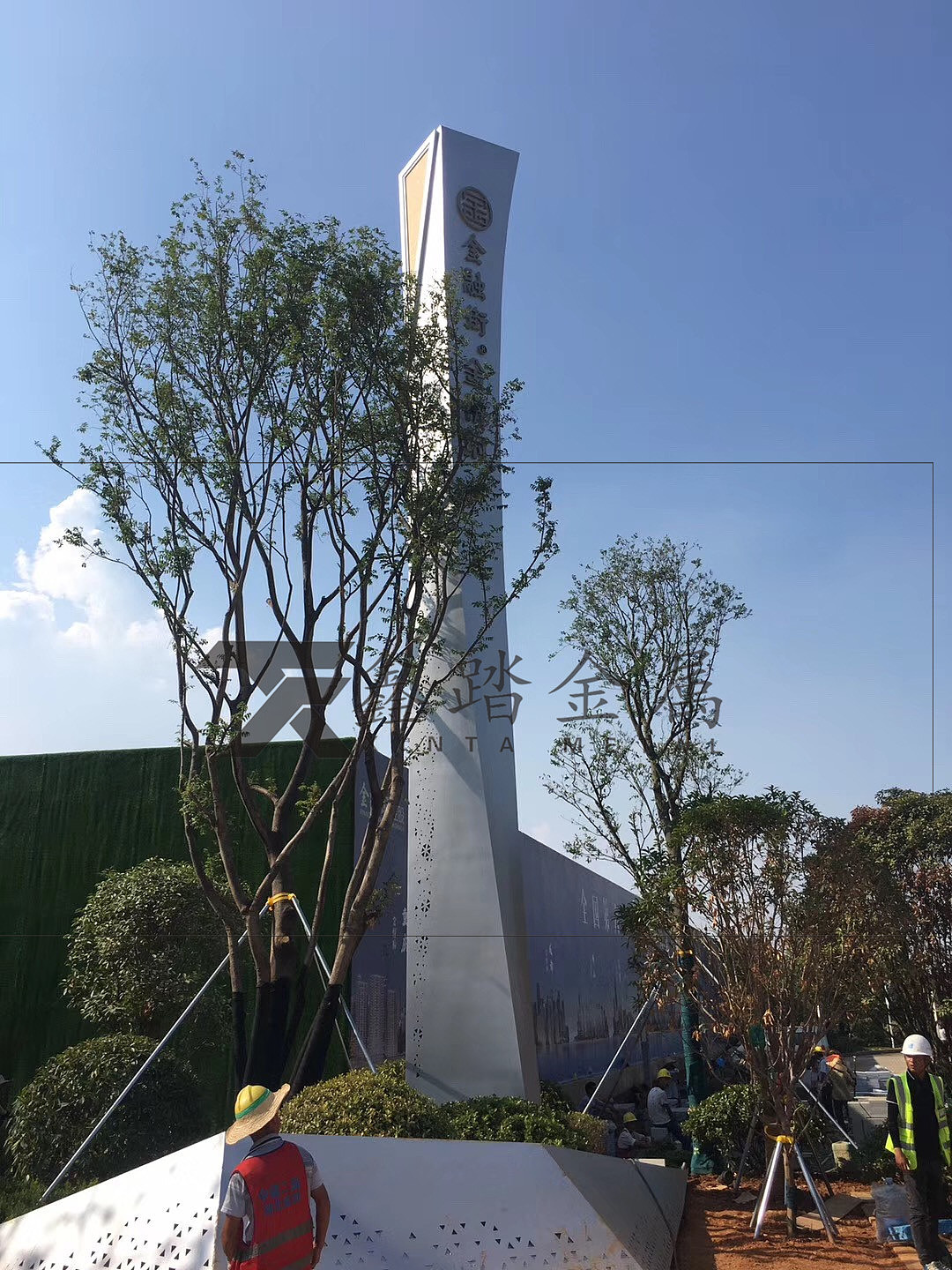 大型不锈钢精神堡垒 广场企业形象的不锈钢独立式标识（图ZMTc2NDk4MjEy） - 其他工业/产品 - 站酷设计师询价15017674615原创素材 - 站酷ZCOOL