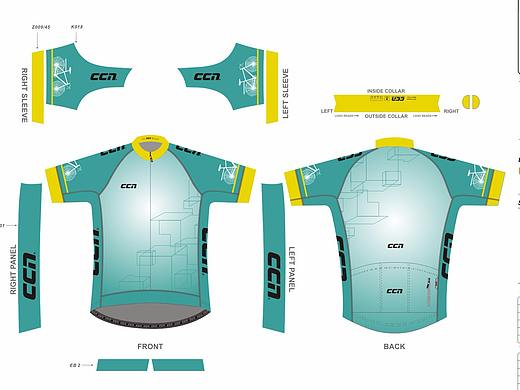 几何短袖骑行服（个人主页-ZMjU5MjUyMjQ=） - 休闲/流行服饰 - 站酷设计师美丽娜666原创素材 - 站酷ZCOOL