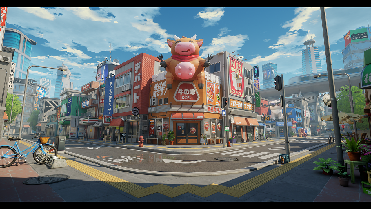 【UE5地编】城市一隅2.0（图ZMzUwNjg4MDI4） - 场景 - 站酷设计师RonaldYE原创素材 - 站酷ZCOOL