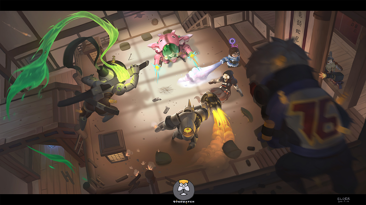 守望先锋（图ZMTE4NTAwNjY4） - 游戏原画 - 站酷设计师长老CSZ原创素材 - 站酷ZCOOL