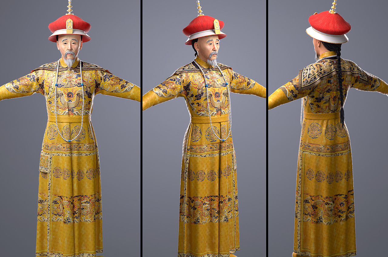 清朝康熙皇帝模型练习