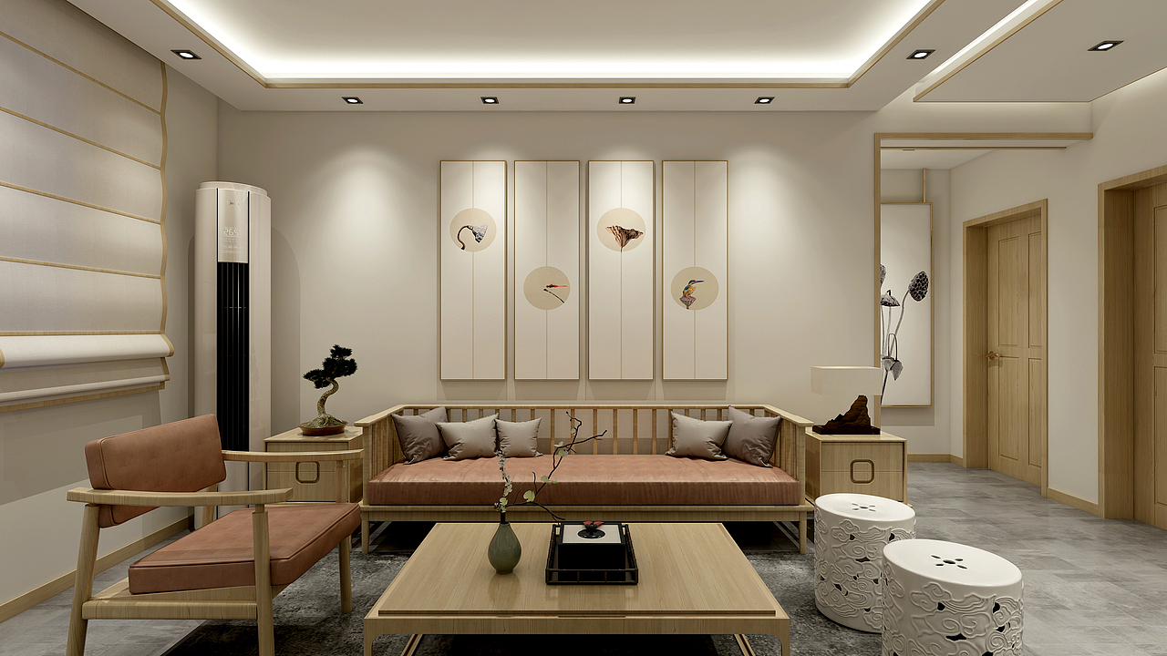 中式住宅空间（图ZMTMzMDkzNDg0） - 家装设计 - 站酷设计师山尚人原创素材 - 站酷ZCOOL