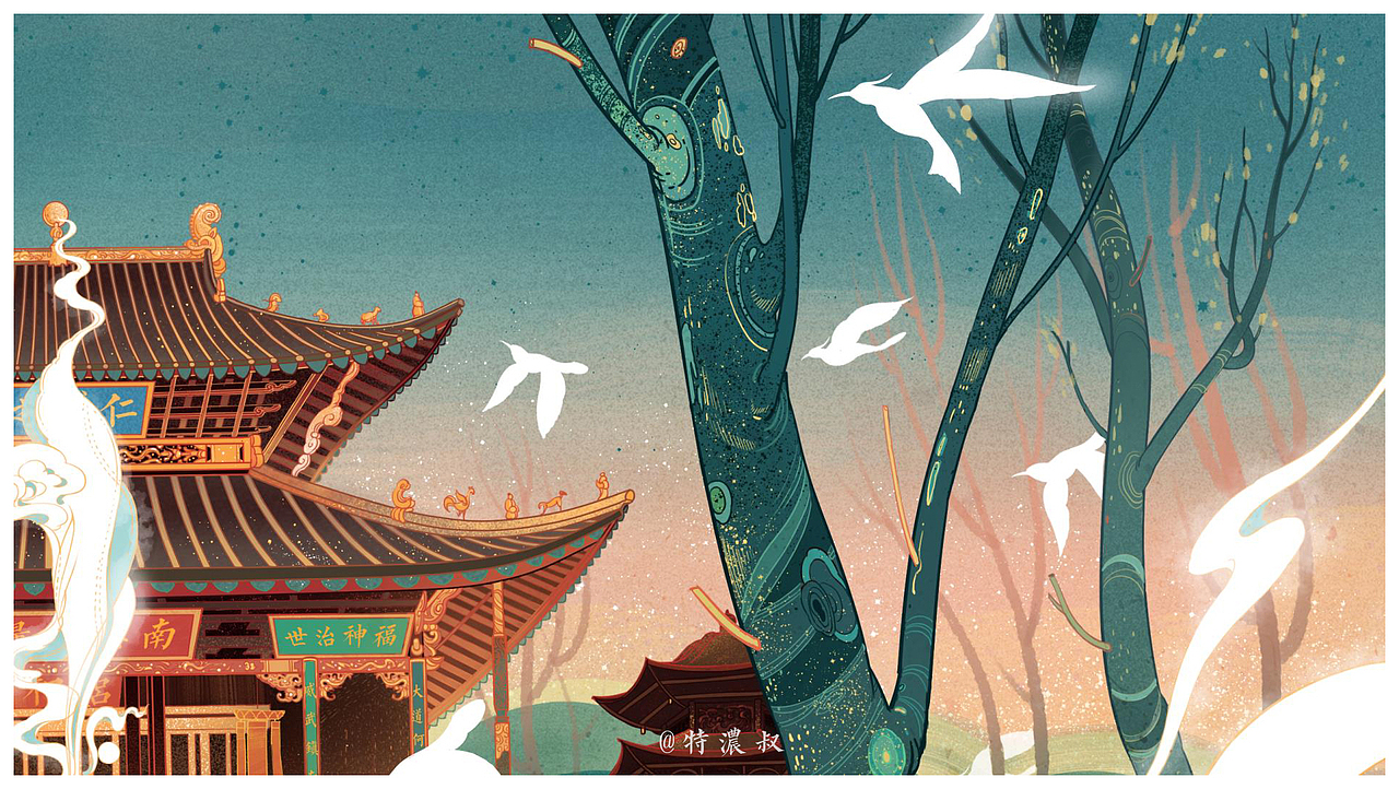 昆明金殿/线上教学案例（图ZMTI5MDA5NDIw） - 商业插画 - 站酷设计师特浓TN原创素材 - 站酷ZCOOL