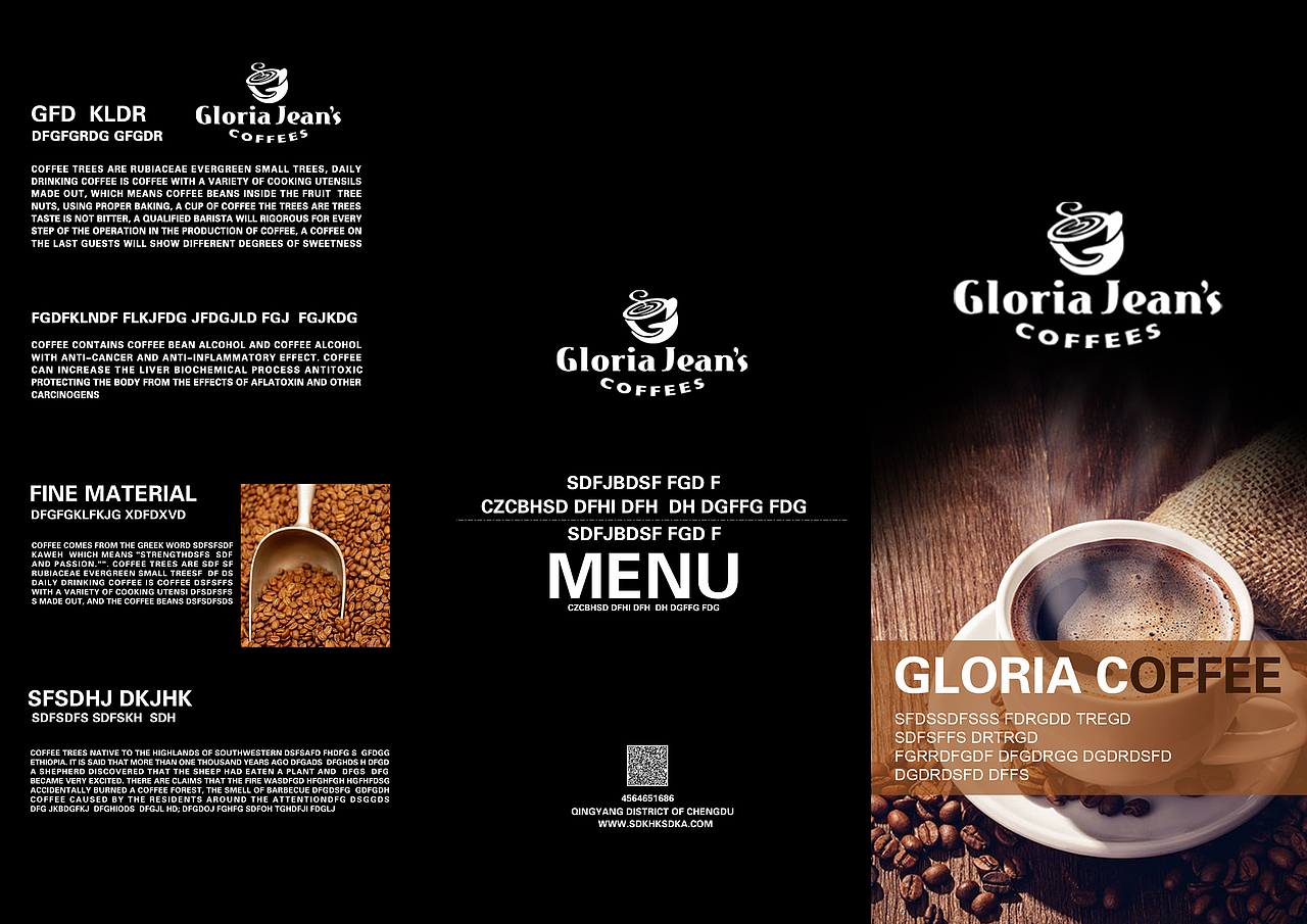 咖啡三折页（图ZNzYyNTA1MDQ=） - 宣传物料 - 站酷设计师消散的记忆原创素材 - 站酷ZCOOL