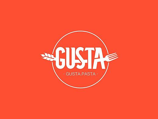 GUSTA西班牙餐厅品牌标志设计