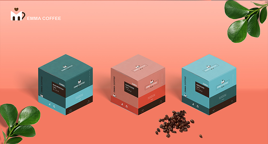 爱玛咖啡 咖啡包装（图ZMTkzNzAxNTA0） - 包装 - 站酷设计师睡三天my原创素材 - 站酷ZCOOL