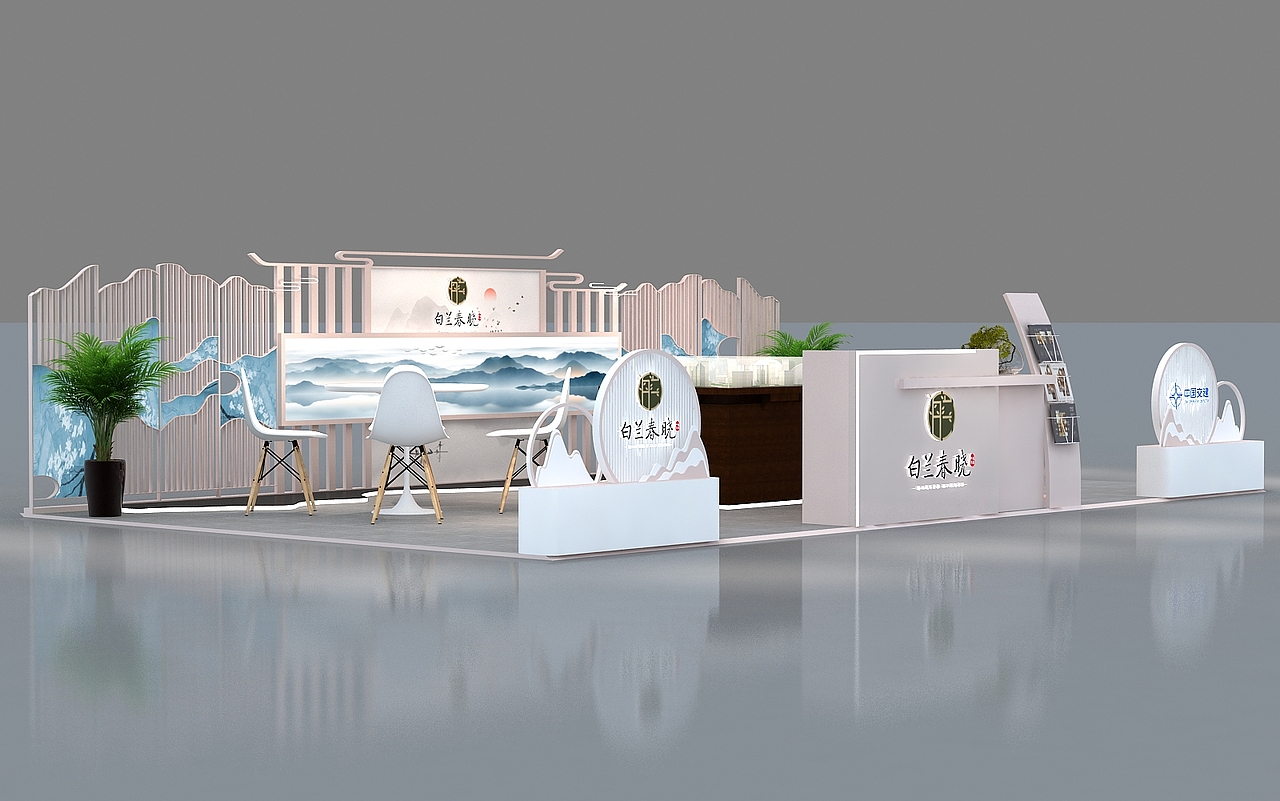 白兰春晓地产展位效果图（图ZMjIyOTQzNzQ0） - 其他三维 - 站酷设计师不求人_ph原创素材 - 站酷ZCOOL