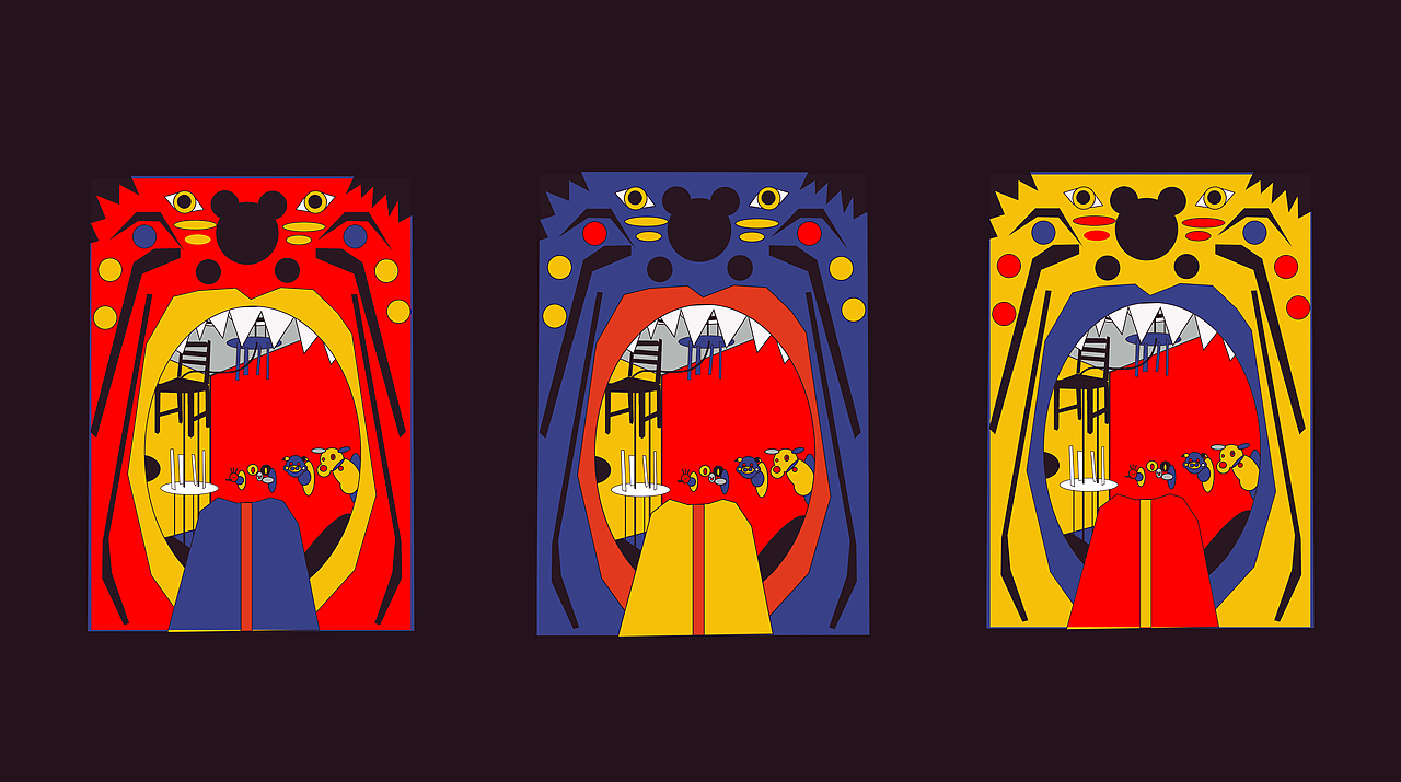 OPPO万物皆可盘-红黄蓝的治愈（图ZMjA1Mzc1ODM2） - 主题/皮肤 - 站酷设计师蛋酒QWQ原创素材 - 站酷ZCOOL