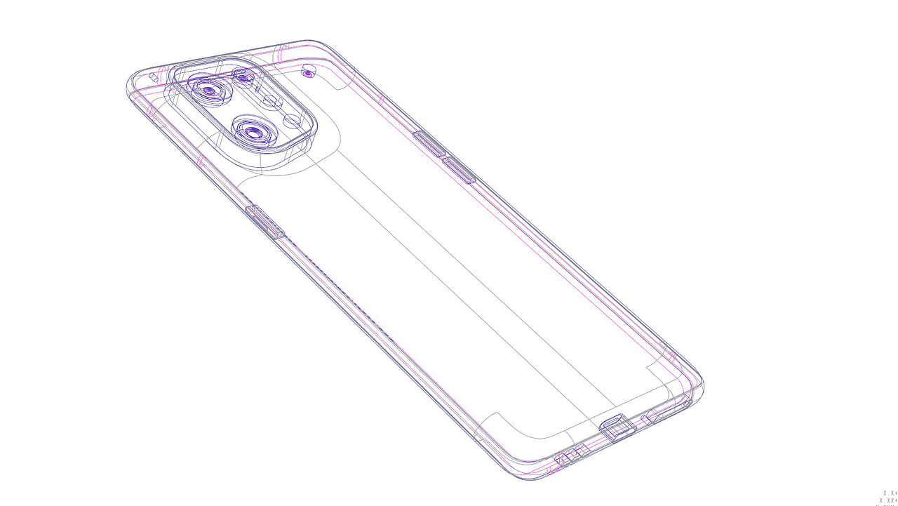 OPPO FIND X5手机3D模型