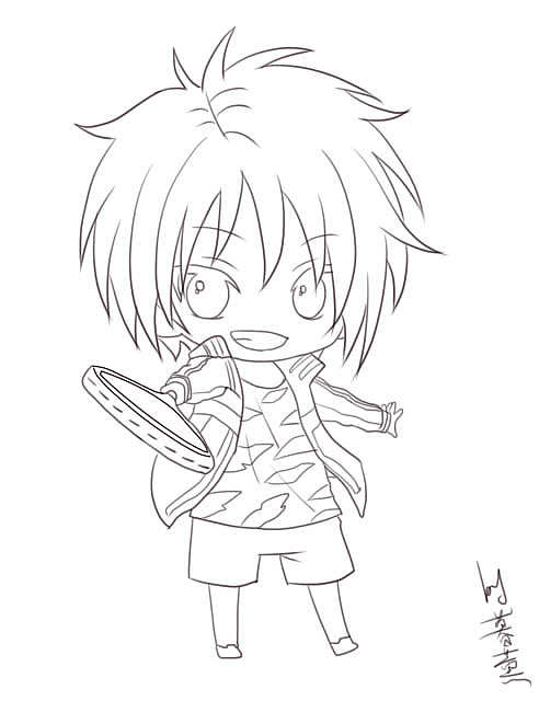 卡通动漫人物勾线练习15|动漫|单幅漫画|赵呵呵zz_原创作品-站酷zcool