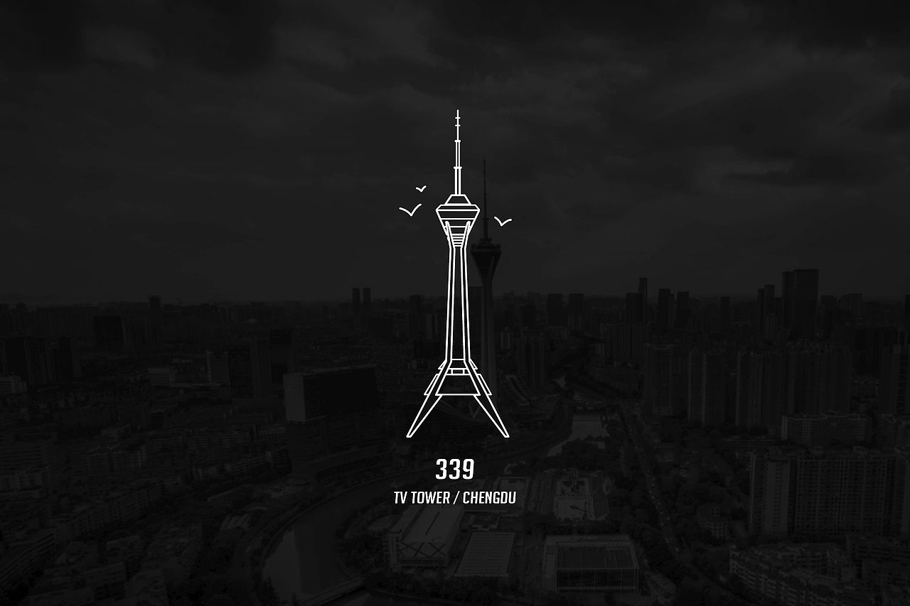 成都建筑图标（图ZMTE5NDI1NDI4） - 图案 - 站酷设计师小恩Sean原创素材 - 站酷ZCOOL