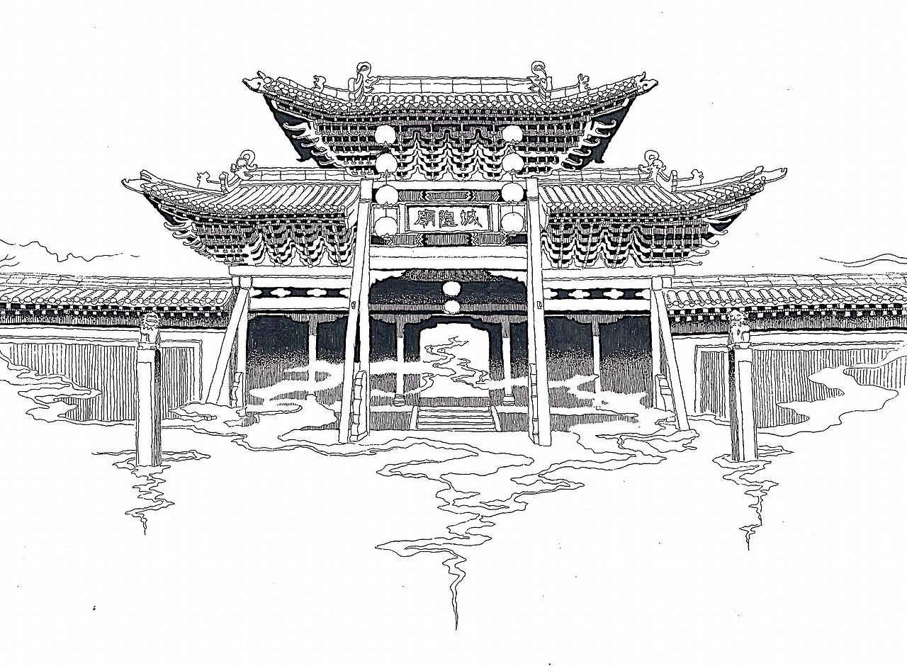 【笔尖上的亭台楼阁】（图ZMTc0MjIyMzk2） - 绘本 - 站酷设计师虎行风捷原创素材 - 站酷ZCOOL