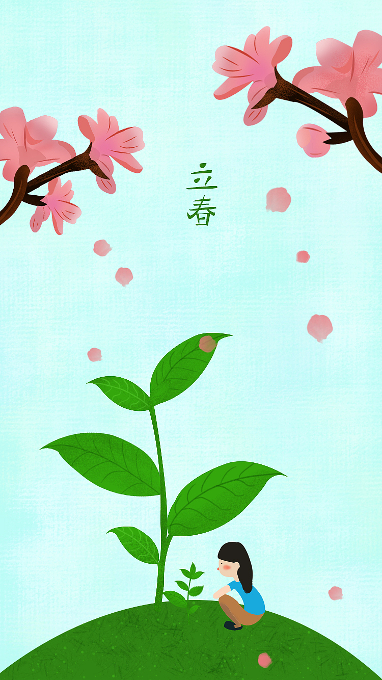 十幅节气插画（图ZOTE5MDUzOTY=） - 创作习作 - 站酷设计师芳小菲原创素材 - 站酷ZCOOL