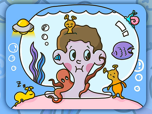 插画练习（个人主页-ZMzUyNzY2OTY=） - 创作习作 - 站酷设计师大呲花吖原创素材 - 站酷ZCOOL