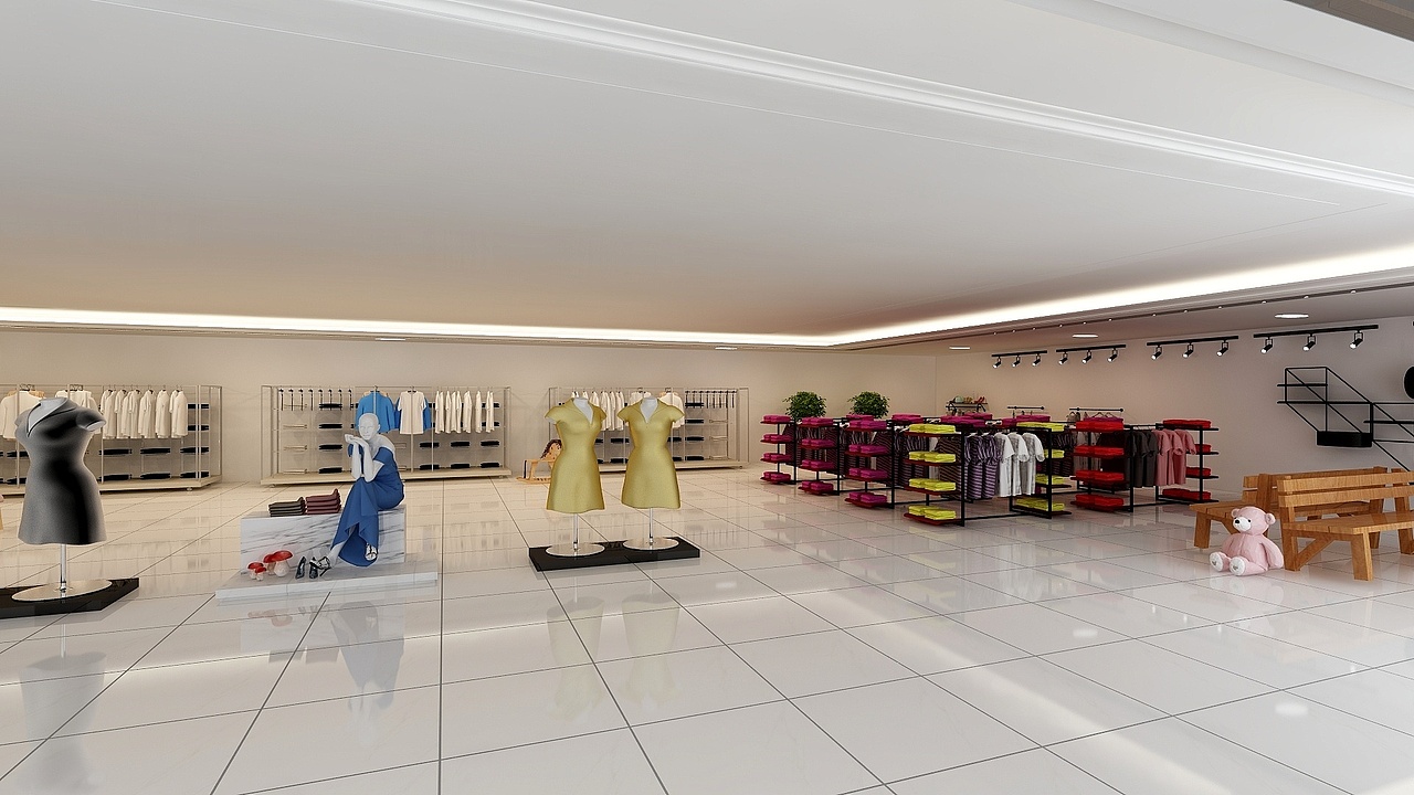 服装店效果图（图ZMTM2MDE0OTg0） - 展陈设计 - 站酷设计师李力员原创素材 - 站酷ZCOOL
