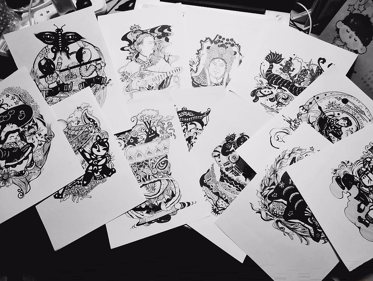 《风情万种》——插画创作（图ZMTQ2MDE4MjU2） - 艺术插画 - 站酷设计师LqSheila原创素材 - 站酷ZCOOL