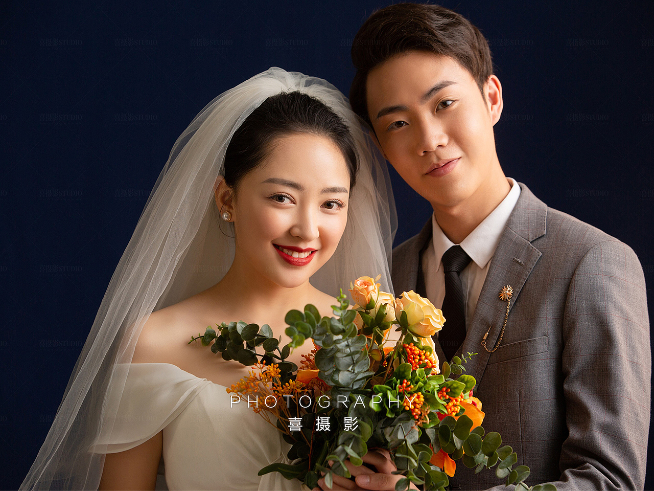 钟于,忠于,衷于,终于...室内高级感极简人像婚纱照