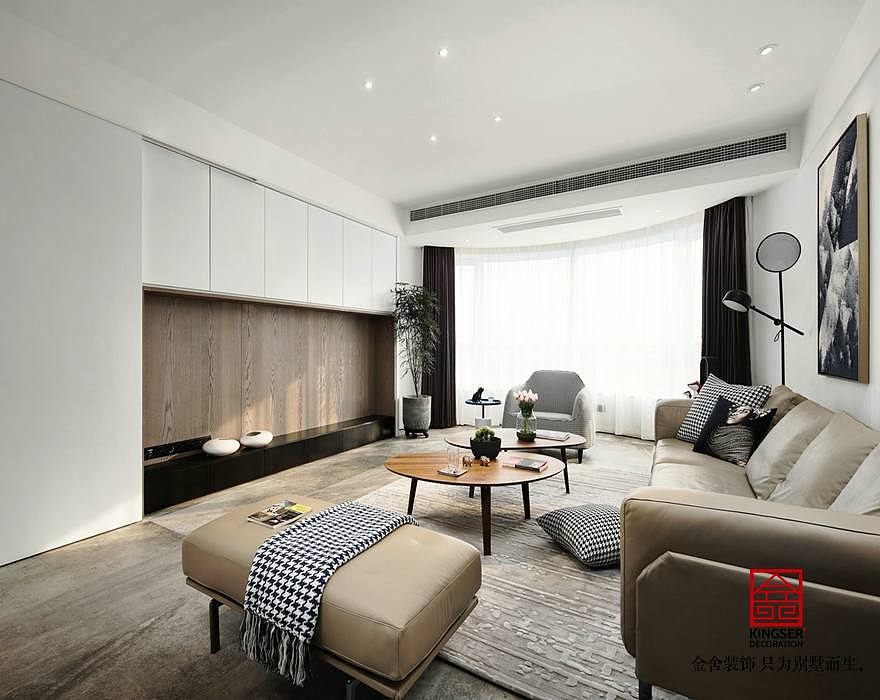 石家抱犊寨阿尔卡迪亚现代简约188平米装修效果图