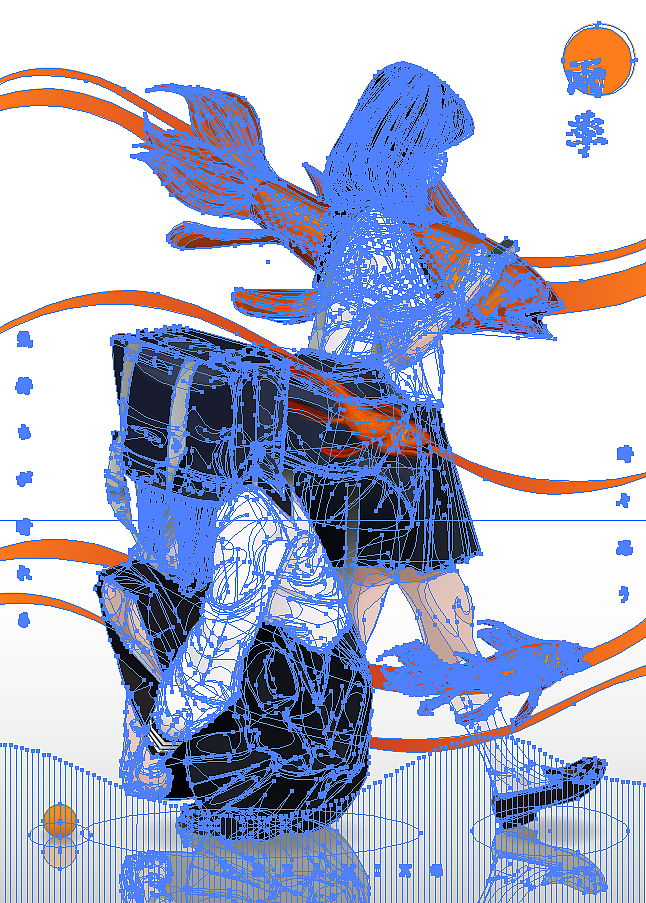 AI矢量插画（雨季）（图ZMTU0MDk0MjMy） - 创作习作 - 站酷设计师游泳的人_原创素材 - 站酷ZCOOL