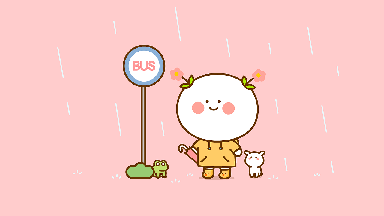 8月壁纸二花桃小仙