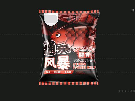 包装设计|手绘机械朋克风鱼饵包装袋设计
