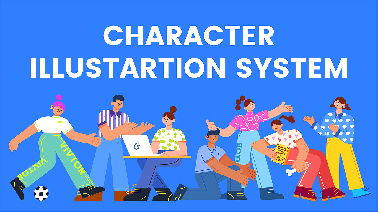 扁平风人物插画