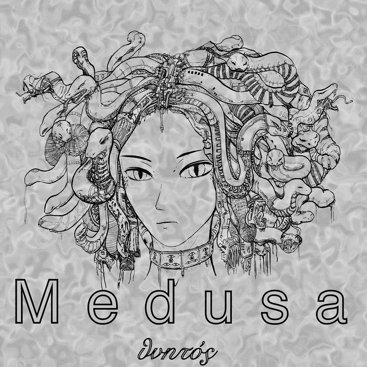 美杜莎（图ZMjU3NzEzOTcy） - 创作习作 - 站酷设计师咸鱼画鬼原创素材 - 站酷ZCOOL