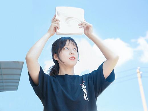 后现代画室校服写真