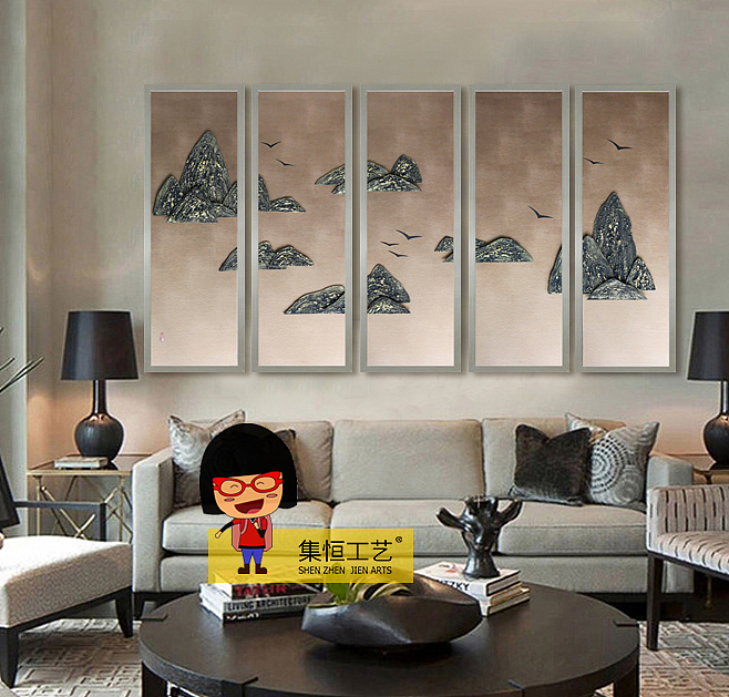 实物画、装饰画、画品效果图、创意画品、