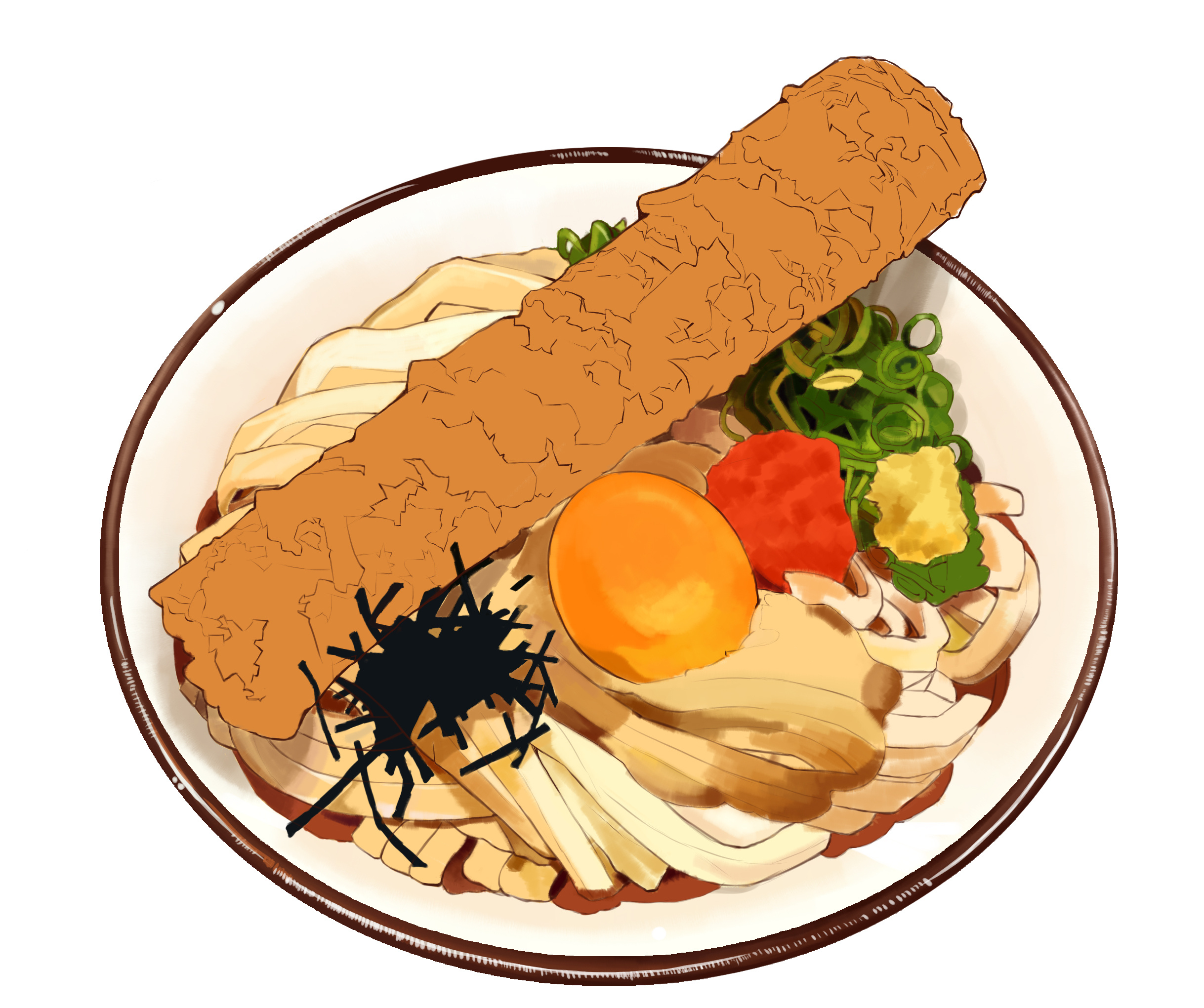 【临摹过程】一碗面