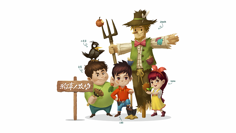 稻草人农场（图ZNjM1MzUyMDQ=） - 品牌 - 站酷设计师曾_Jiong原创素材 - 站酷ZCOOL